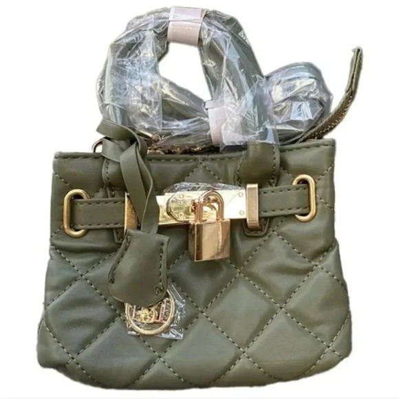 NWT BADGLEY MISCHKA Mini Diamond Quilted Tote - Picture 2 of 5